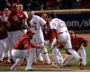 Freese running to the plate - Game 6